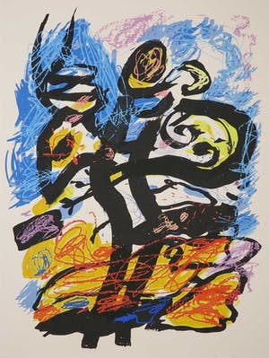 Kees Salentijn - Zeefdruk, Hommage aan Van Gogh I kopen? Bied vanaf 50!