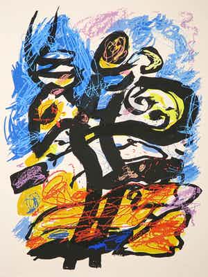 Kees Salentijn - Zeefdruk, Hommage aan Van Gogh I verkocht voor € 50!