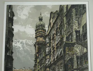 Buy Hans Figura - Ingelijste ets op zijde , Stadsgezicht? Bid from 50!