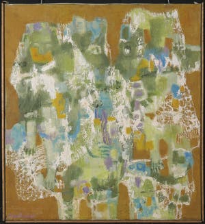 Corry Muhlenfeld - Olieverf op doek, Abstracte voorstelling kopen? Bied vanaf 1!