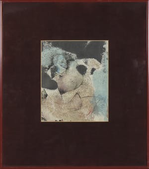 Theo Bitter - Gemengde techniek op papier, Zonder titel - Ingelijst kopen? Bied vanaf 50!