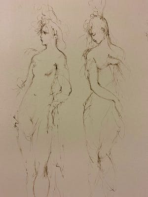 Leonor Fini - Croquis kopen? Bied vanaf 30!