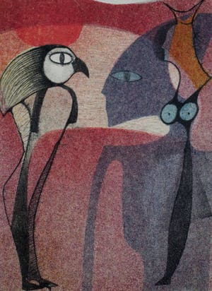 Harry van Kruiningen - Map met 8 kleurenlitho’s: Achnaton - 1954 kopen? Bied vanaf 295!