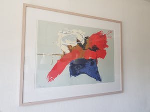 Arty Grimm - Compositie op blauw kopen? Bied vanaf 75!