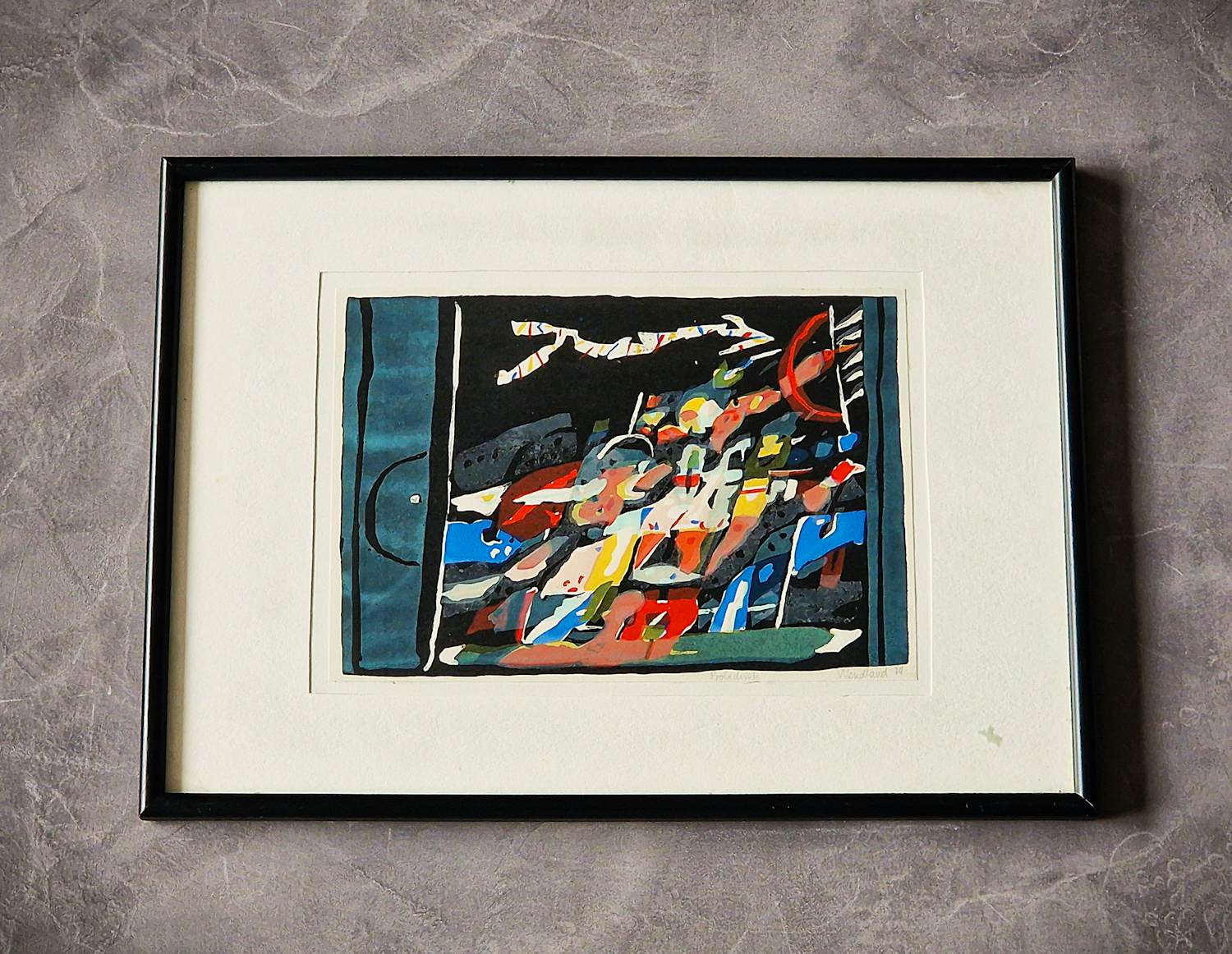 Gerhard Wendland - Original-Farblithographie von 1974 - handsigniert - probedruck - gerahmt kopen? Bied vanaf 65!