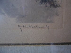 Roger Hebbelinck - Kleuren ets, Stadsgezicht, Bergen op Zoom kopen? Bied vanaf 20!