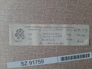 Gerard van Kerkhof - Ets, Auto-Route kopen? Bied vanaf 40!