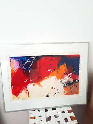 Alexander Vogels - Mooi abstract werk uit 1993 genummerd E/A en gesigneerd verkocht voor € 75!