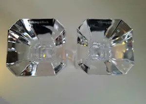 Villeroy en Boch - schitterende kristallen kaarsenstandaards (2) kopen? Bied vanaf 49!