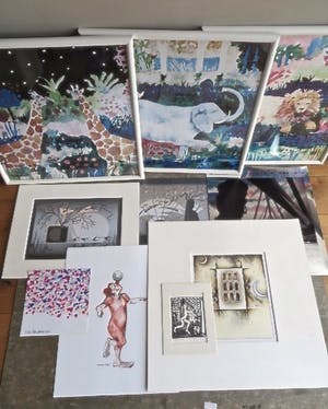 Frank Bezemer - en andere kunstenaars - 10-delig Variatielot Grafiek/Prent kopen? Bied vanaf 1!