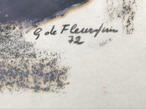 Niet of onleesbaar gesigneerd - G. de Fleurquin - Portret meisjes kopen? Bied vanaf 1!