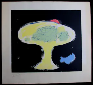 Eugène Brands - Kleurenzeefdruk: Fruitschaal - 1988 kopen? Bied vanaf 225!