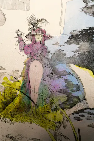 Nicolaas Wijnberg - Grote, in zeer kleine oplage (12) gemaakte kleuren-Ets "de Joker" kopen? Bied vanaf 46!