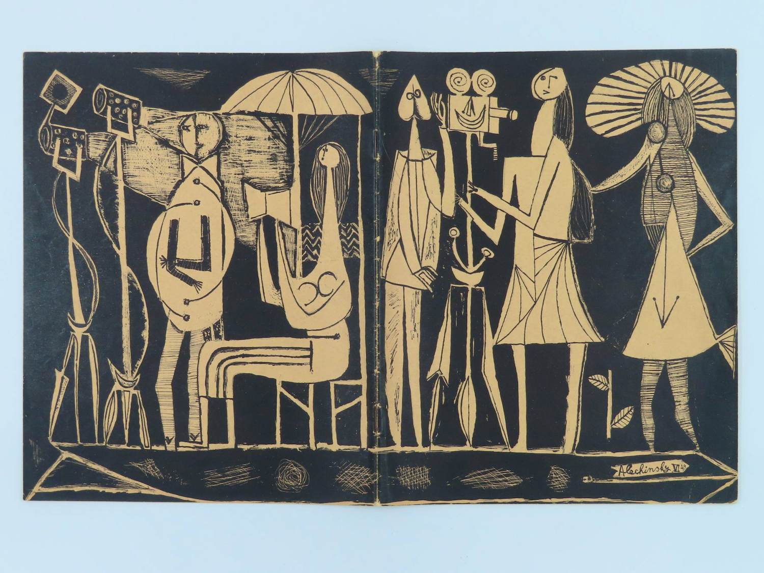 Pierre Alechinsky - Cobra. Bulletin etc. No. 3 - Originele litho kopen? Bied vanaf 100!