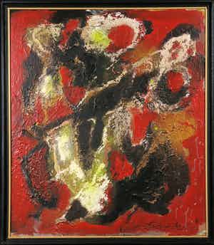 Bert Braam - Acryl op doek, Splendid - Ingelijst verkocht voor € 1!