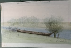 Gerard Carbo - aquarel 1993 kopen? Bied vanaf 25!