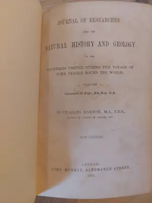 Antiquarisch Boek - Charles Darwin - A naturalist's voyage, Journal of researches 1870 (2nd Edition) kopen? Bied vanaf 150!
