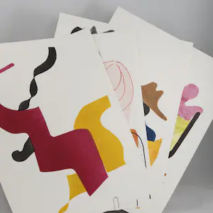 Hendrik Werkman - Hot Printing - 10 handgedrukte replica-prenten kopen? Bied vanaf 75!