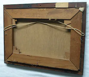 Annie Bruin - Olieverf op doek , Dorpsgezicht Laren? – Lijst, 34 x 44½ cm kopen? Bied vanaf 1!