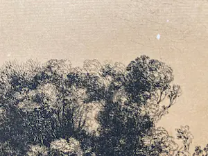 Theo Beerendonk - Ets van Rembrandt's De drie bomen uit 1643 kopen? Bied vanaf 100!