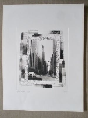 Peter Spaans - ets New York kopen? Bied vanaf 35!