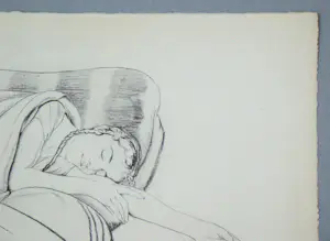 Walter Sauer - Jonge vrouw slaapt, 1930 - Offsetlithografie, gesigneerd kopen? Bied vanaf 100!