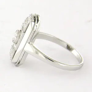 ART DECO 14k gouden ring met briljant en single cut geslepen diamant tot. 0.20ct kopen? Bied vanaf 360!