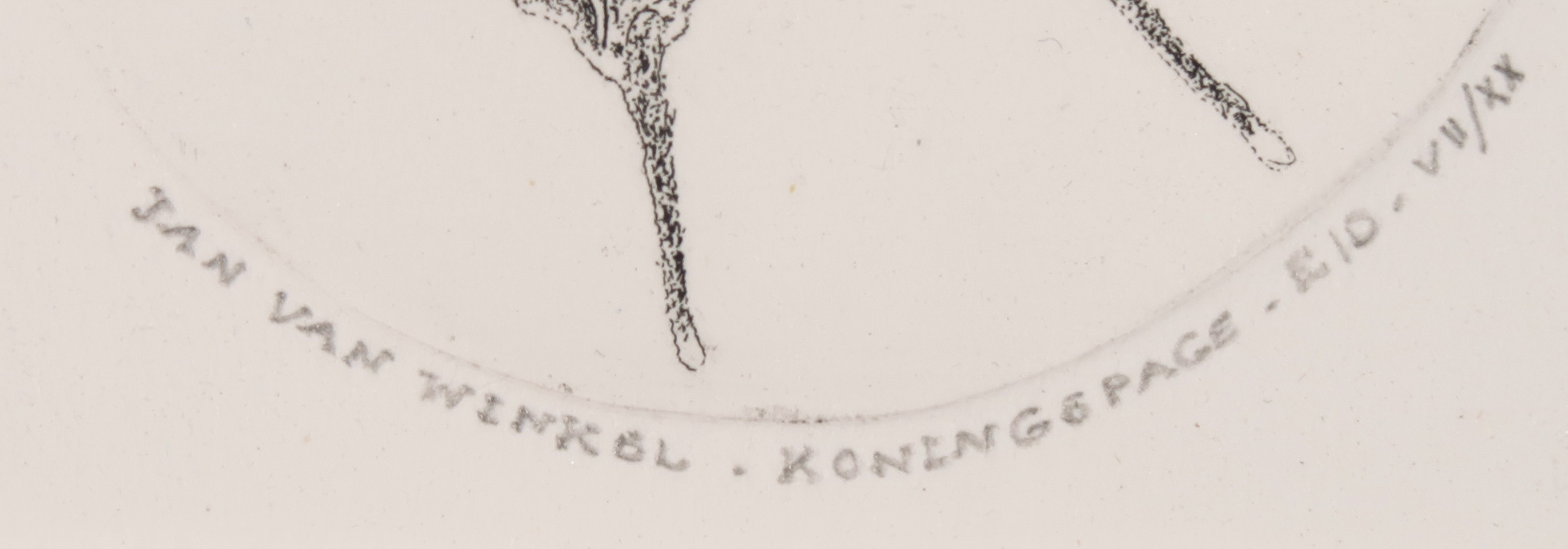 Jan van Winkel - Ets, Koningspage kopen? Bied vanaf 1!
