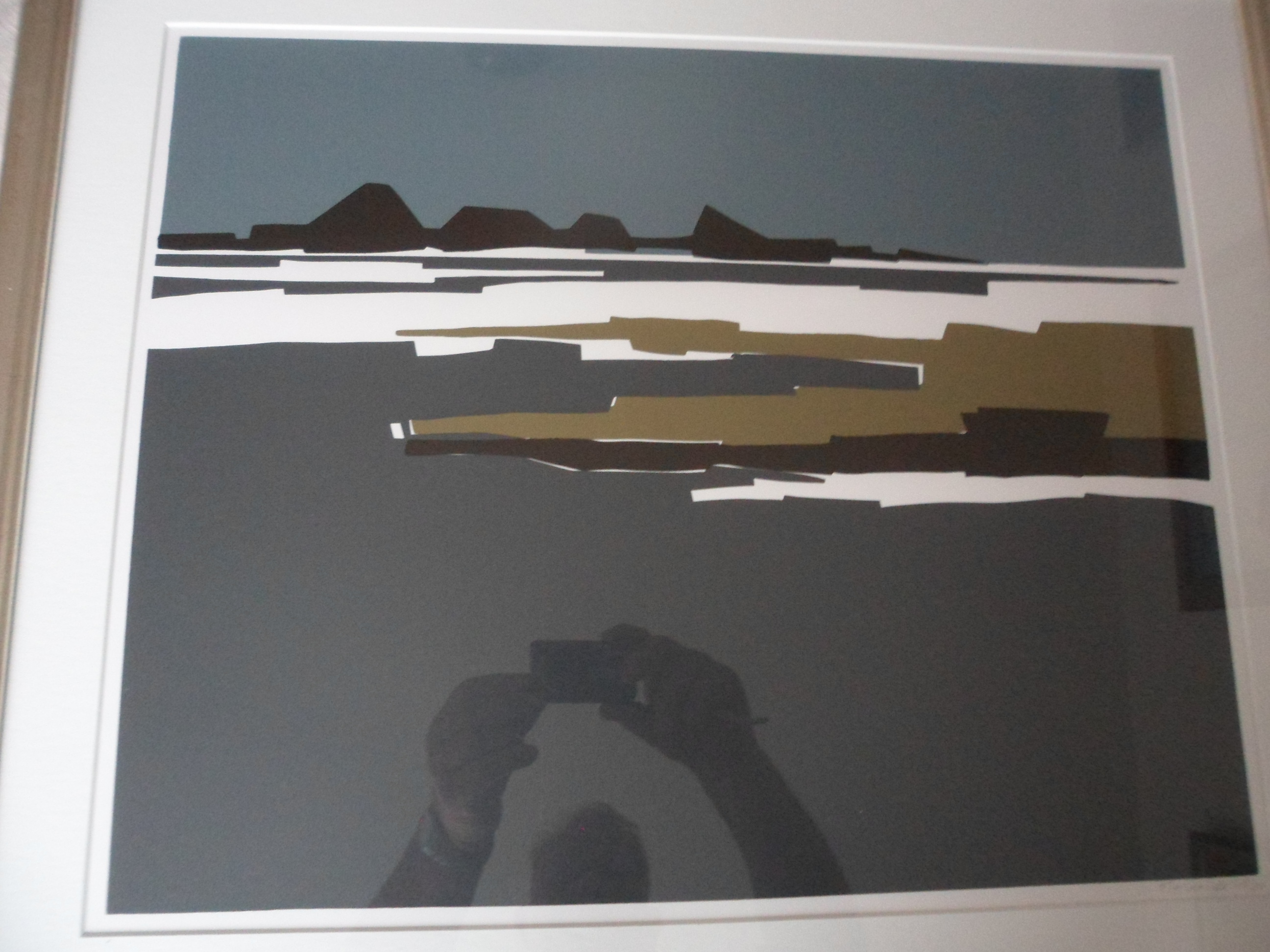 Bob Immink - Zeefdruk. Titel. "Varkensland bij watergang" kopen? Bied vanaf 40!