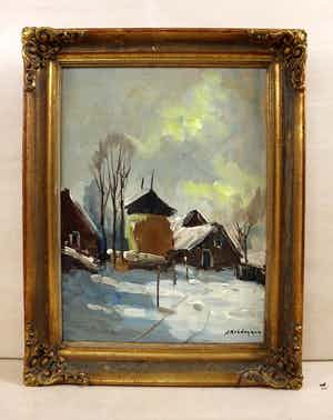 Jan Kelderman - Winter op de boerderij verkocht voor € 85!
