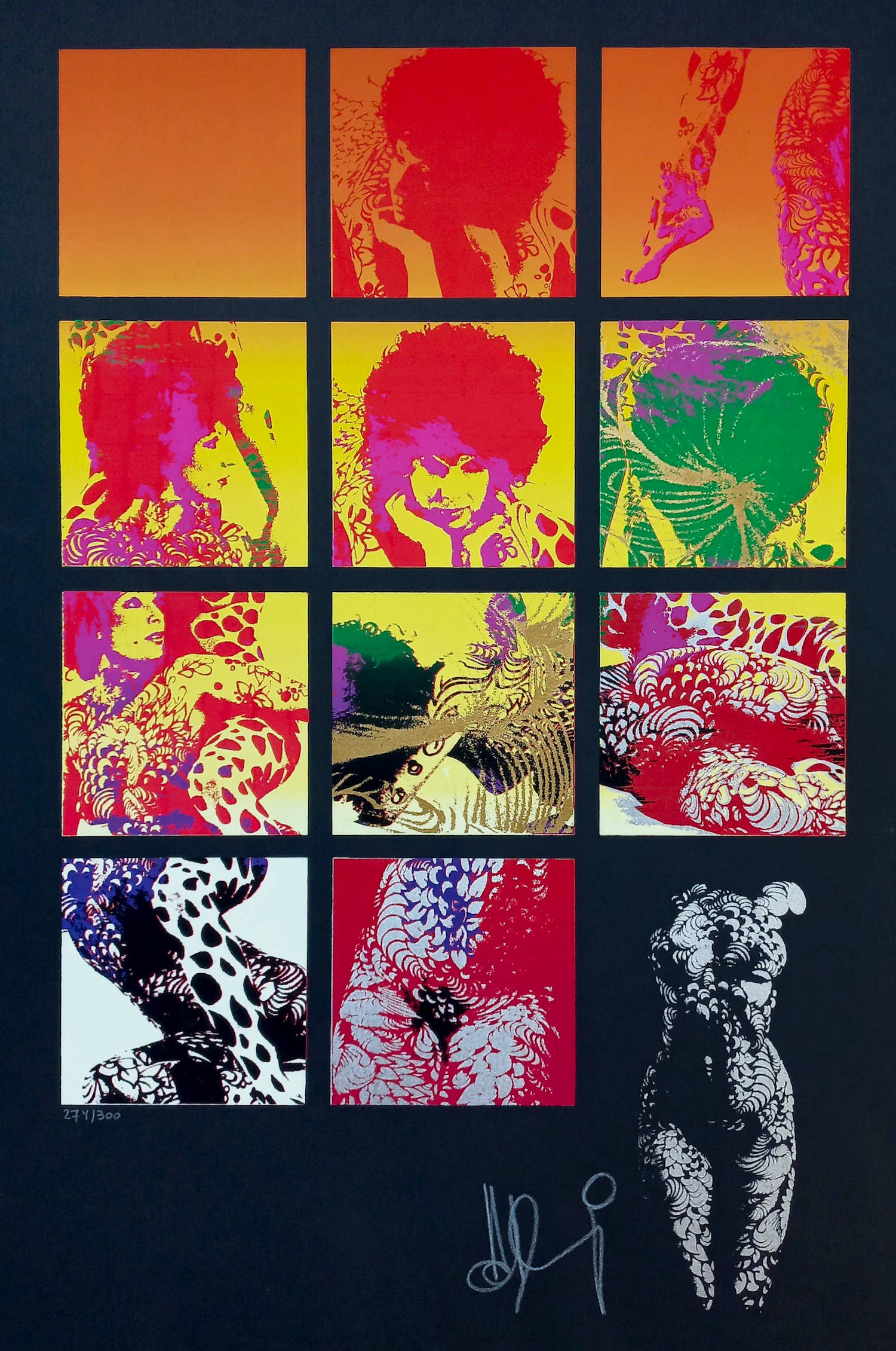 Horst Mundschitz - Flower Power, zeefdruk kopen? Bied vanaf 55!