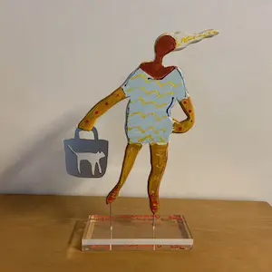 Dominique Chan - la femme et le chat kopen? Bied vanaf 100!