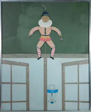 Kees Balvers - Acryl op doek, Trekpop- Ingelijst kopen? Bied vanaf 100!