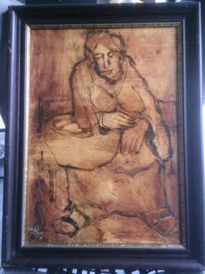 Rudi Pillen - Schilderij van een Vrouw verkocht voor € 550!