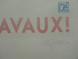 Joost Swarte - Ingelijste en gesigneerde prent , Attention Travaux! - 1985 kopen? Bied vanaf 35!