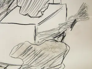 Jan Sierhuis - Tekening krijt/acryl kopen? Bied vanaf 1!