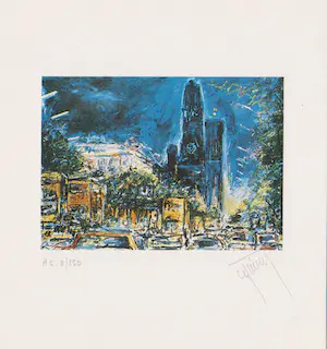 Reinhold W. Timm - Twee handgesigneerde zeefdrukken: Danseressen, Stad kopen? Bied vanaf 19!