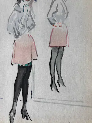 Kees van Dongen - Pochoir - Croquis kopen? Bied vanaf 325!