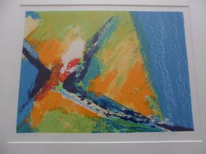 Niet of onleesbaar gesigneerd - Zeefdruk, Abstract werk. kopen? Bied vanaf 1!