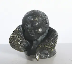 Niet of onleesbaar gesigneerd - Brons, Kinderhoofdje kopen? Bied vanaf 1!