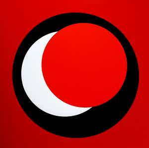 Genevieve Claisse - giclee: Circle rouge verkocht voor € 175!