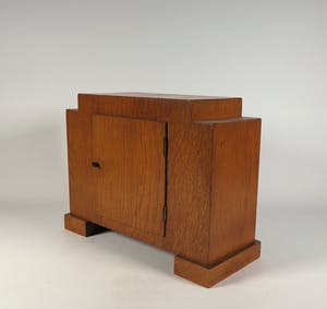 Nieuwe Kunst - Hout en metaal, Art Deco klok kopen? Bied vanaf 80!