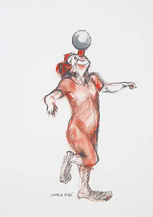 Kees Verkade - Litho, Charlie rivel kopen? Bied vanaf 10!