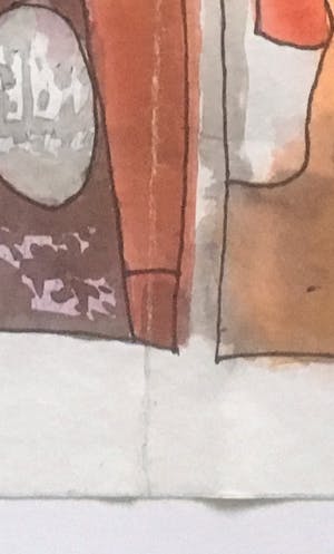 Kees Oosterbaan - zonder titel, inkt op handgeschept papier kopen? Bied vanaf 70!