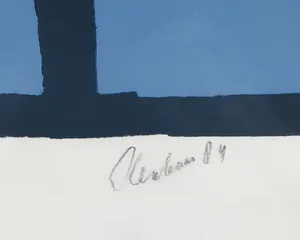 Wally Elenbaas - Zeefdruk, De vis - Ingelijst kopen? Bied vanaf 50!