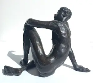 Marcel Joosen - Zittend naakt, bronzen beeld (unica) kopen? Bied vanaf 1000!