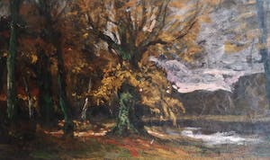 Egbert Schaap - Bosvijver in hersttooi kopen? Bied vanaf 50!