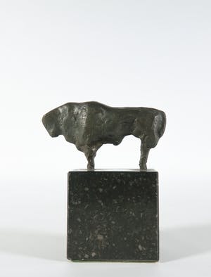 Brons (Onbekend) - Ingetogen bronzen beeld van een stier kopen? Bied vanaf 100!