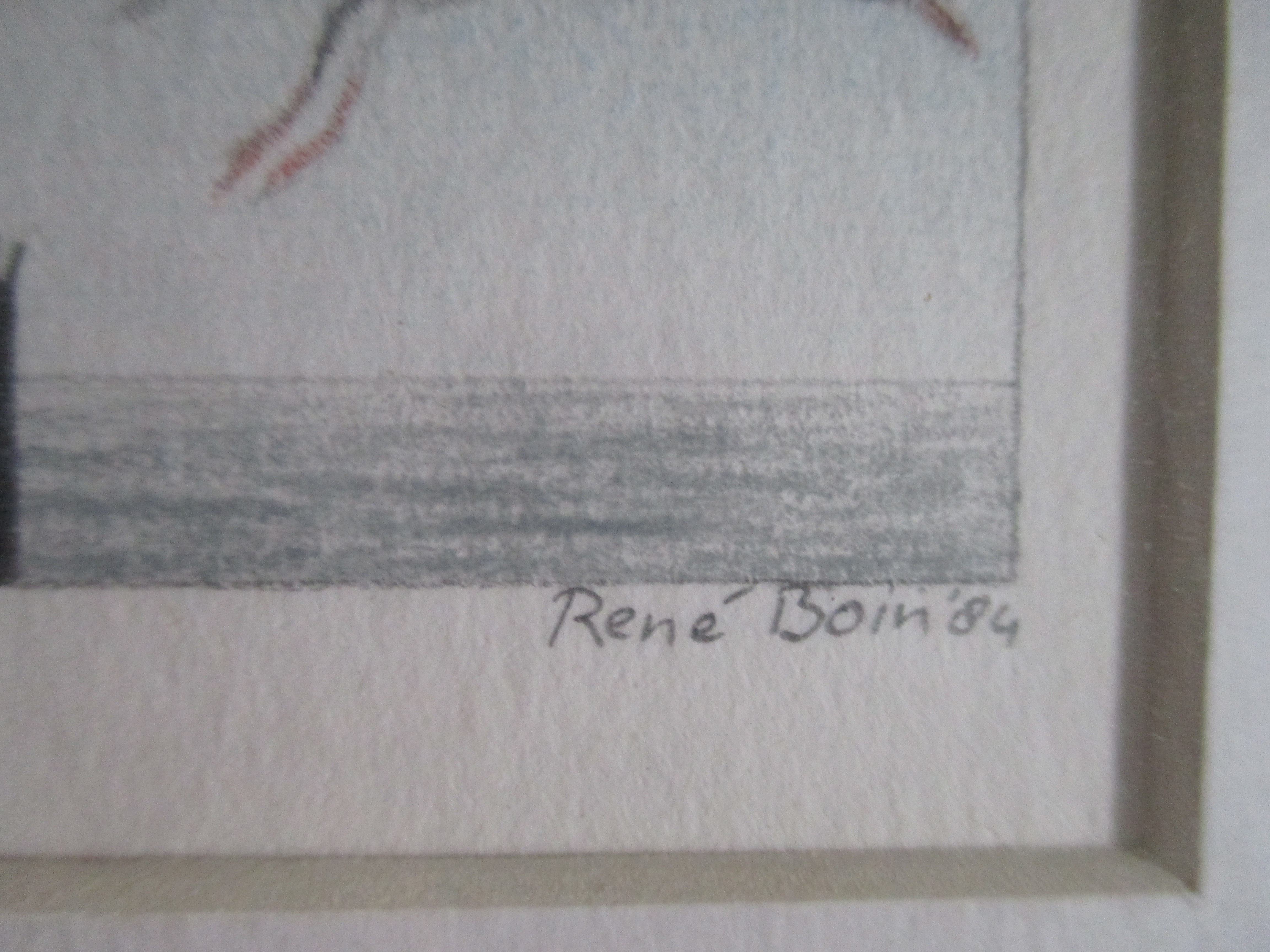 Rene Boin - Ingelijste potloodtekening kopen? Bied vanaf 30!