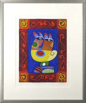 Clemens Briels - Zeefdruk, A Window. There must be something behind it I - Ingelijst verkocht voor € 50!